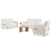 Anica 6 Seater Boucle Sofa Bed Set