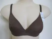 Berlei Ladies Undetectable Lace Underwire Bra size 10DD Colour Brown Suede