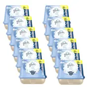 12PK Glade Scented Gel Air Freshener Odour Eliminator 180g Clean Linen Scent