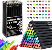 60 Pcs Fineliner Pens for Journaling Journal Planner Colored Pens, Writing Coloring Drawing, Note Taking, Calendar, Planner, Art Office Gift Supplies