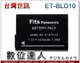台灣世訊 副廠電池 Panasonic ET-BLD10 DMW-BLD10 / GF2 GX1 G3 適用