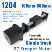 100-600MM Single Rail Motion Slide Table Ball Screw Linear + 57 Stepper Motor