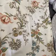 VNTG New SPRINGS No-Iron Percale Double Fitted Sheet Floral Garden Print USA