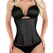 Latex Waist Trainer Waist Trainer Body Shaper Underbust Corsets Cincher Control Tummy Sport Girdle Modeling Slimming Shapewear black XL