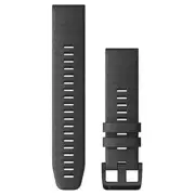 Garmin Quickfit 22mm Slate Gray Silicone with Black Hardware Watch Band