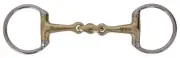 Platinum German Silver Eggbutt Snaffle Bit with Lozenge