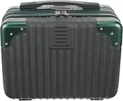 LeoLeoii Cosmetic case Cosmetic Travel case Makeup Suitcase carryon Suitcase Make up Traveling case 14 inch Suitcase with Wheels Carry- on Luggage Lightweight Handheld Suitcase Hard Edge