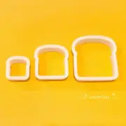 Toast Polymer Clay Cutter Set - kawaii cute bread food earrings studs dangles