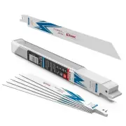 25-Pack 9-Inch Bi-Metal Cobalt Reciprocating Saw Blades 14 TPI for Metal Cutting