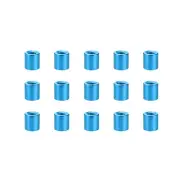15 Pcs Standoff Spacer, Aluminum Round Straight Spacer (Blue, M3, 6mm)
