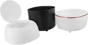 FONDOTIN Waste Bucket with Lid Lovely Desktop Trash Bin for Home Office Space Saving Cartoon Garbage Container for Bathroom Vanity Organization Stylish Design