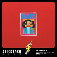 在飛比找蝦皮購物優惠-防水貼紙 大嘴猴穿西裝#B515 STICKER貼紙總部PV