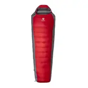 Domex Halo Pinnacle -17C Down Filling Cold Condition Sleeping Bag Red/Charcoal