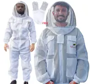 HYBRIDBEE BEEKEEPING FULL BODY BEE SUIT 2 LAYER VENTILATED AIR MESH LIGHT WEIGHT
