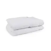 2pc Onkaparinga 90x167cm Cotton Avalon Premium Bath Sheets Set 550GSM White