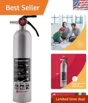 Chic Pewter Rechargeable Fire Extinguisher with Mounting Bracket for Home Safety