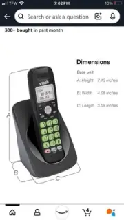 VTech VG101-11 DECT 6.0 Cordless Phone For Home With Handset Speakerphone NIB