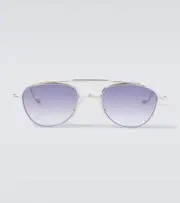 [Jacques Marie Mage] Jacques Marie Mage Flynn aviator sunglasses One Size silver
