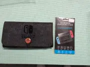 Nintendo Switch Oled Felt Carrying Case W Screen Protector Slim Wallet
