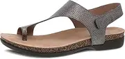 [Dansko] Reece Sandal for Women - Memory Foam and Cork Footbed for Comfort and Arch Support - Lightweight Rubber Outsole for Long-Lasting Wear- Versatile Casual to Dressy with Hook & Loop Strap