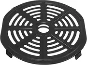 Cabilock Fryer Steaming Plate Air Fryer Tray Grill Grid Shelf Replacement Grill Plate Replacement Crisper Tray Black Carbon Steel