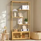 Bamboo Display Shelf Bookshelf Bookcase Storage Cabinet Organizer Stand Rack Dec