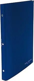 Kokuyo Color Palette Metal Round Ring Binder, A4-S, 30 Holes, Up to 100 Sheets, 5 Colorful Tab Dividers, Middle Vertical Type, Navy Blue, Japan Import (RU-155N-2)