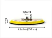 5" x 5/16-24 Male Hook & Loop Back-up Sanding Pads