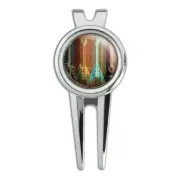 Guitars Electric Acoustic Rock and Roll Golf Divot Tool Ball Marker