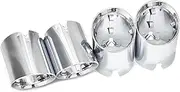 Muffler tip, Exhaust Trim Compatible For BMW M2 M3 M4 G80 G82 G83 G87 Exhaust Cover TIP Direct Plug Cover Stainless Steel Muffler Nozzle(Silver)