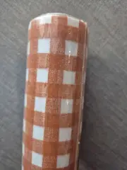 Rubbermaid Shelf Drawer Liner Roll Vintage Orange Gingham With Target Peel Stick
