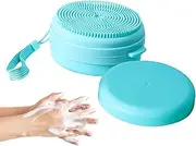 Silicone Body Scrubber,Silicone Loofah - 2 in 1 Lightweight Beauty Tools Accessories Soap Dispenser for Bath Travel Cleaning Spa Shower