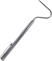 Generic Snake Tool Garbage Picker Spider Reptiles Sewer Cleaning Hook Handle Snake Hooks and Grabbers Snake Hook for Ball Reptile Handling Equipment Reptile Decor Poles Net Rat Kit Silver
