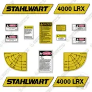 Fits Stahlwart 4000LRX Decal Kit Crane Truck - Warning Stickers - 3M Vinyl!