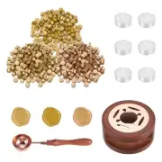 Wax Seal Kit, 150 Wax Beads, Candles, Gold/Noble Gold/Light Gold