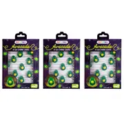 3PK Art + Tech LED String Light Avocado Cute Room Decor Party Lighting 23.8cm