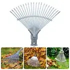 Garden Rake Handle Backyard Rake Leaf Grabber Metal Rake Garden