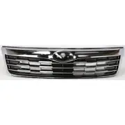 Grille For 2009-2010 Subaru Forester Silver Shell Insert Horizontal Bars Plastic (for: Subaru)