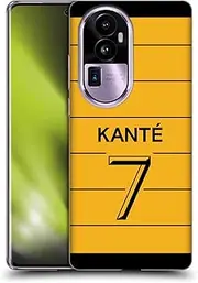 Head Case Designs Officially Licensed Chelsea Football Club N'Golo Kant 2021/22 Players Away Kit Soft Gel Case Compatible with Oppo Reno10 Pro+