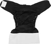 Healvian 1pc Adult Diapers Mens Underware Practical Period Panties Washable Adult Diaper Absorbent Diapers Breathable Anti- Leakage Panties for Undies Mens Pants Mini Leakproof Black Pul