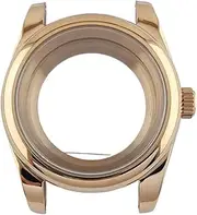 1pc 39mm Case NH35 Watch Case Stainless Steel Glass Case Watch Accessories Parts Suitable for NH35 NH36 Movement(Rose Gold)