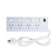 1x Powerboard Overload Protection 4 Outlet Power Board Individual Switches 240V