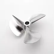 LUMIXE 1PCS CNC Matel 3 Blades Propellers 6.35mm 1/4 in Pitch 1.4 Props 58mm 61-70mm 74mm, for Gasoline Nitro RC Boat Speed Mono Catamaran Boat Propeller (Color : D68mm)
