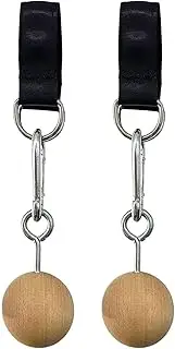 Pull up Ball Grip - Beech Wood Training Attachment Hold Grips Rock Climbing | Rock Climbing Attachment Strength Trainer Hold Grips | Non Cracking Grip Pull up Handles, Strengthen Finger, Biceps Back