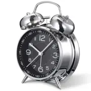 Blue Silver Convenient Use Loud Alarm Clock Designed For Heavy Sleepers