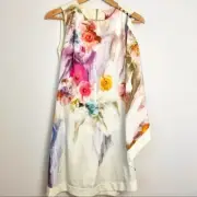 NWT Dahnni Ted Baker London Sugar Sweet Floral Tunic Dress Multi Color Size 2