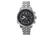 Citizen Promaster Sky Radio Controlled Chronograph Stainless Steel Black Dial Eco-Drive CB5860-86E 200M Men's Watch