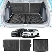 KASUART Heavy Duty Cargo Liner Seat Back Protectors for BYD Atto3 2022-2025 All-Weather Waterproof Non-Slip Protection Trunk Accessories(Cargo Liner+Seat Back Protector)