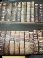 Book Shelf Textured Old Library design Solid Vinyl Wallpaper 2Meters