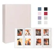 Mini Photo Album for Fujifilm Instax Mini Polaroid Snap, Linen Picture Book 2...